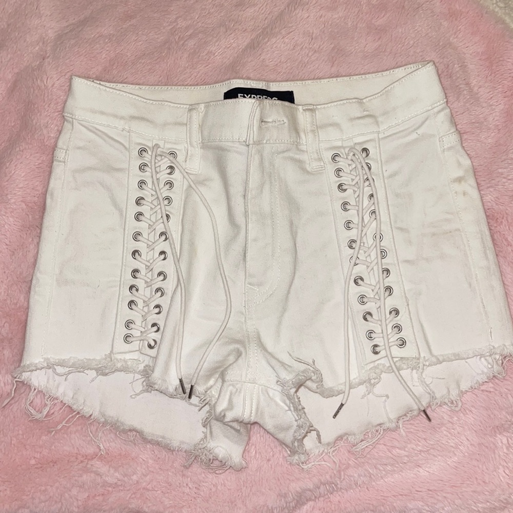 Lace up shorts